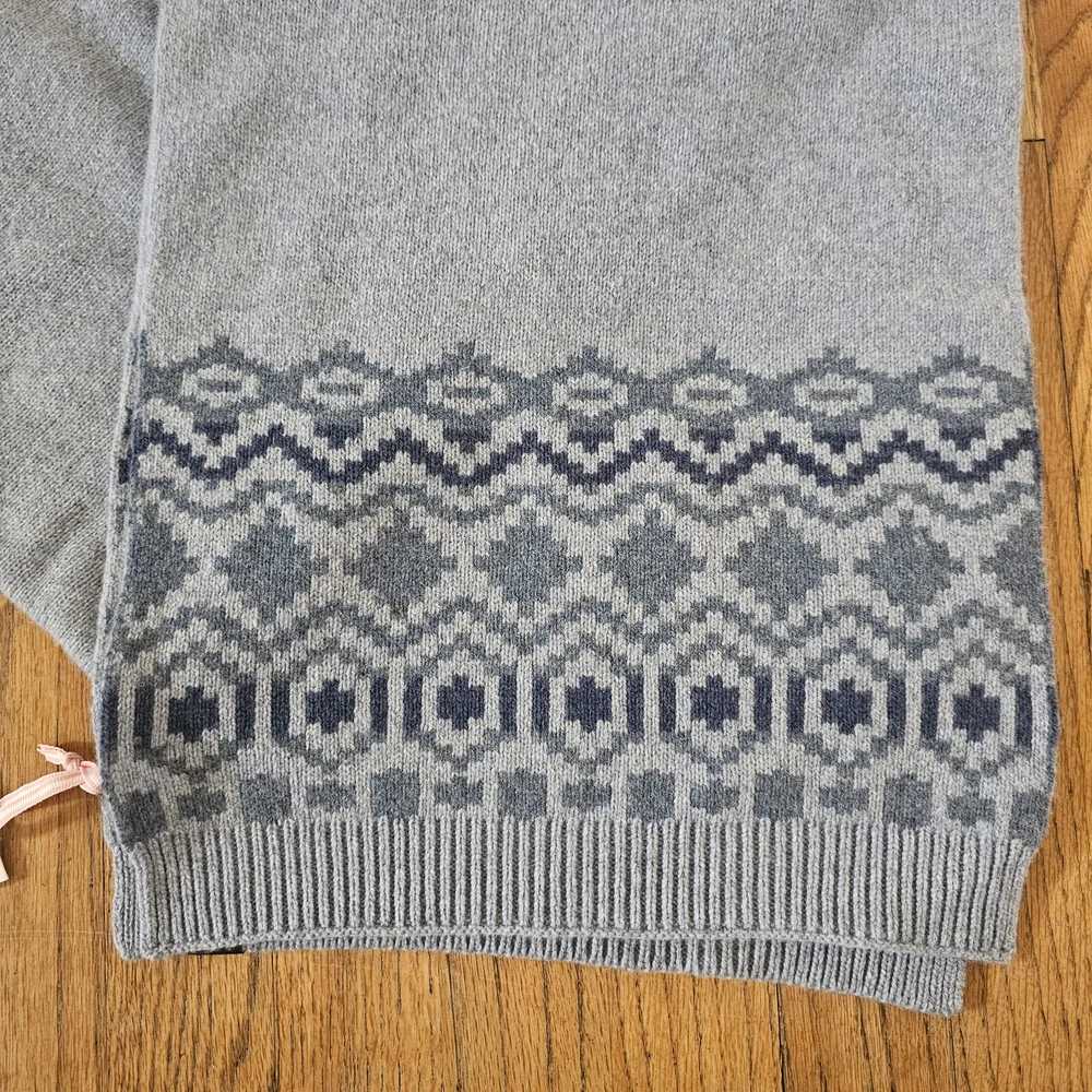 NWT! Vineyard Vines Patchwork Fair Isle Scarf 12 x 72 in OS